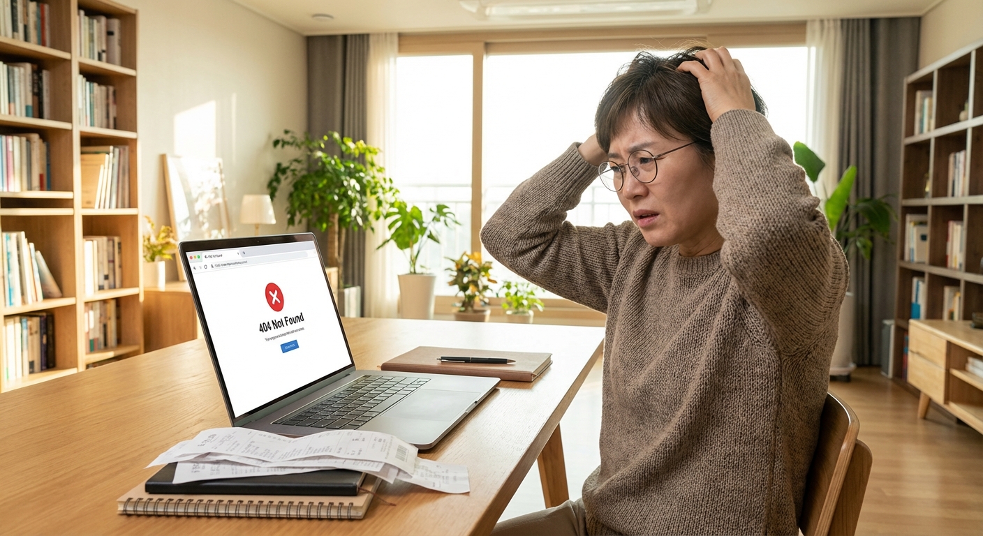 이세로 접속 오류 화면을 보는 사업자