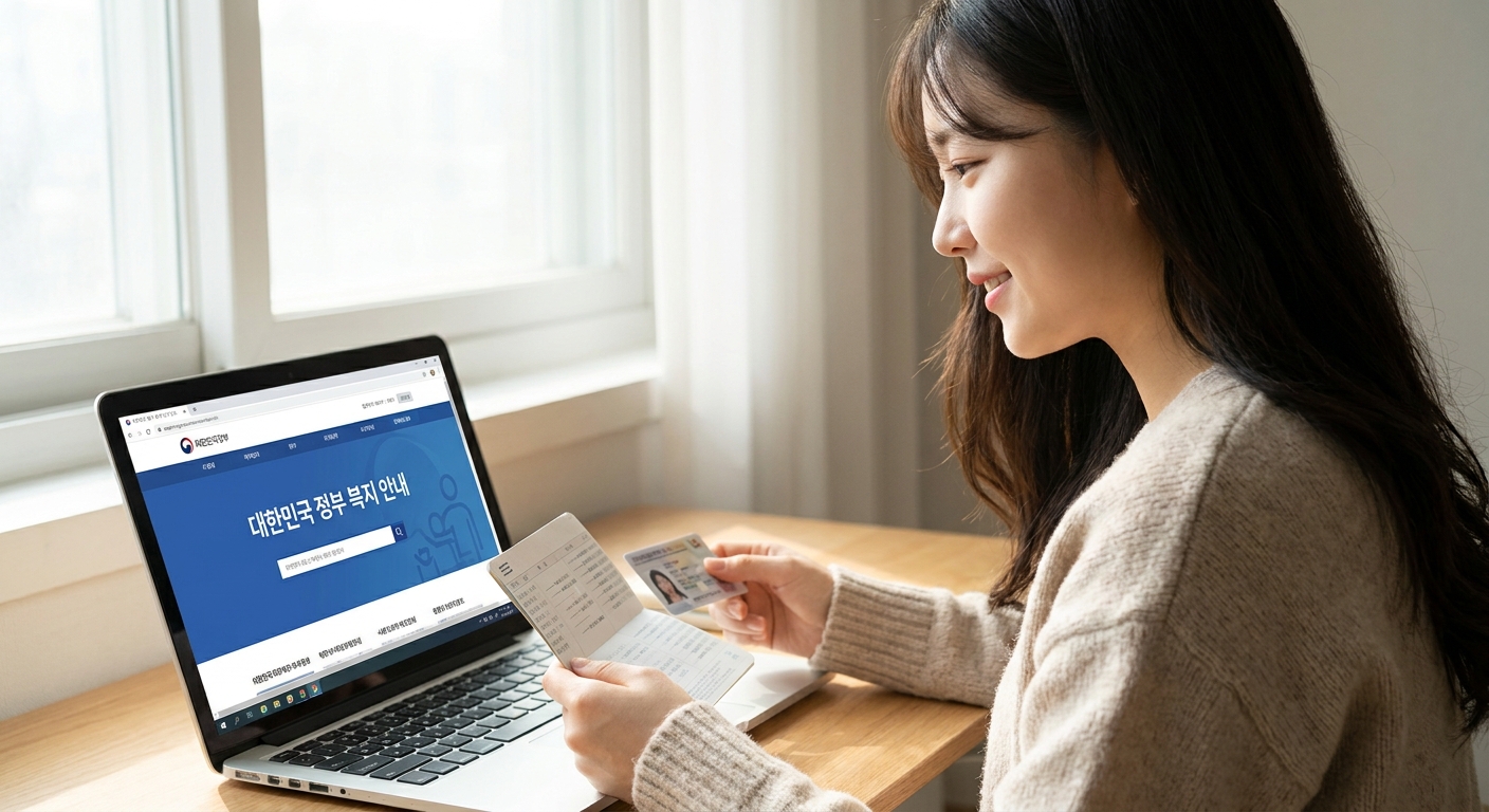 청년내일저축계좌 신청을 준비하는 청년의 모습