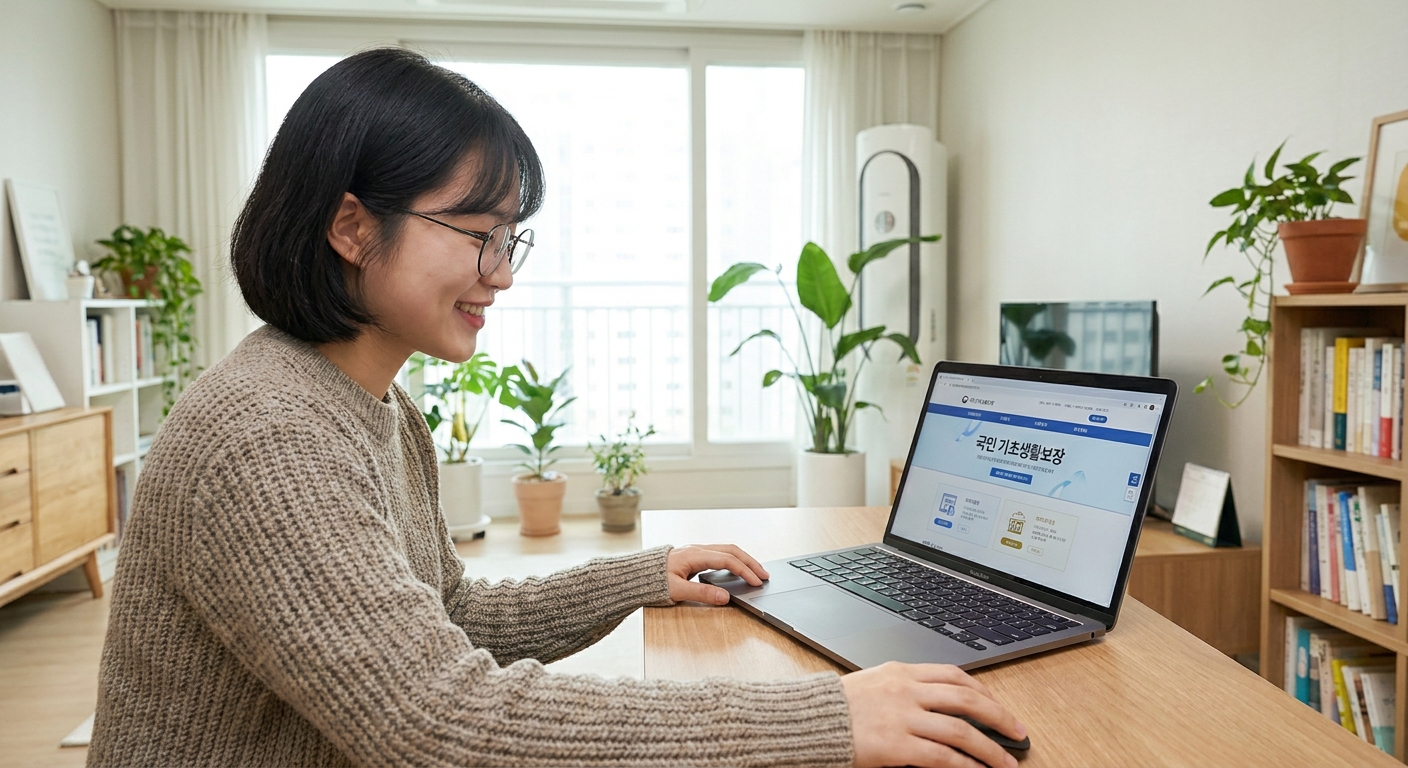 경기도 청년기본소득 신청을 확인하는 청년