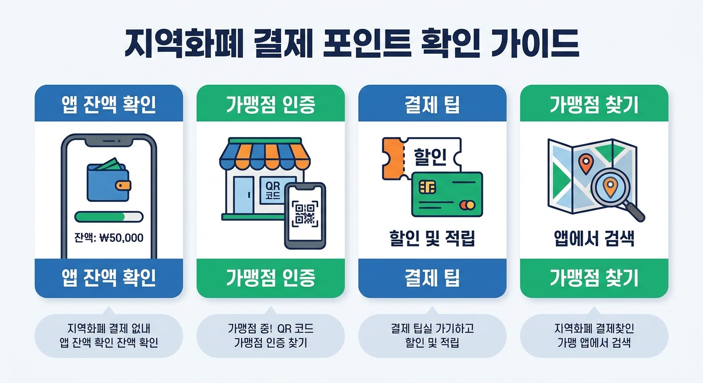 지역화폐 사용처 확인 방법
