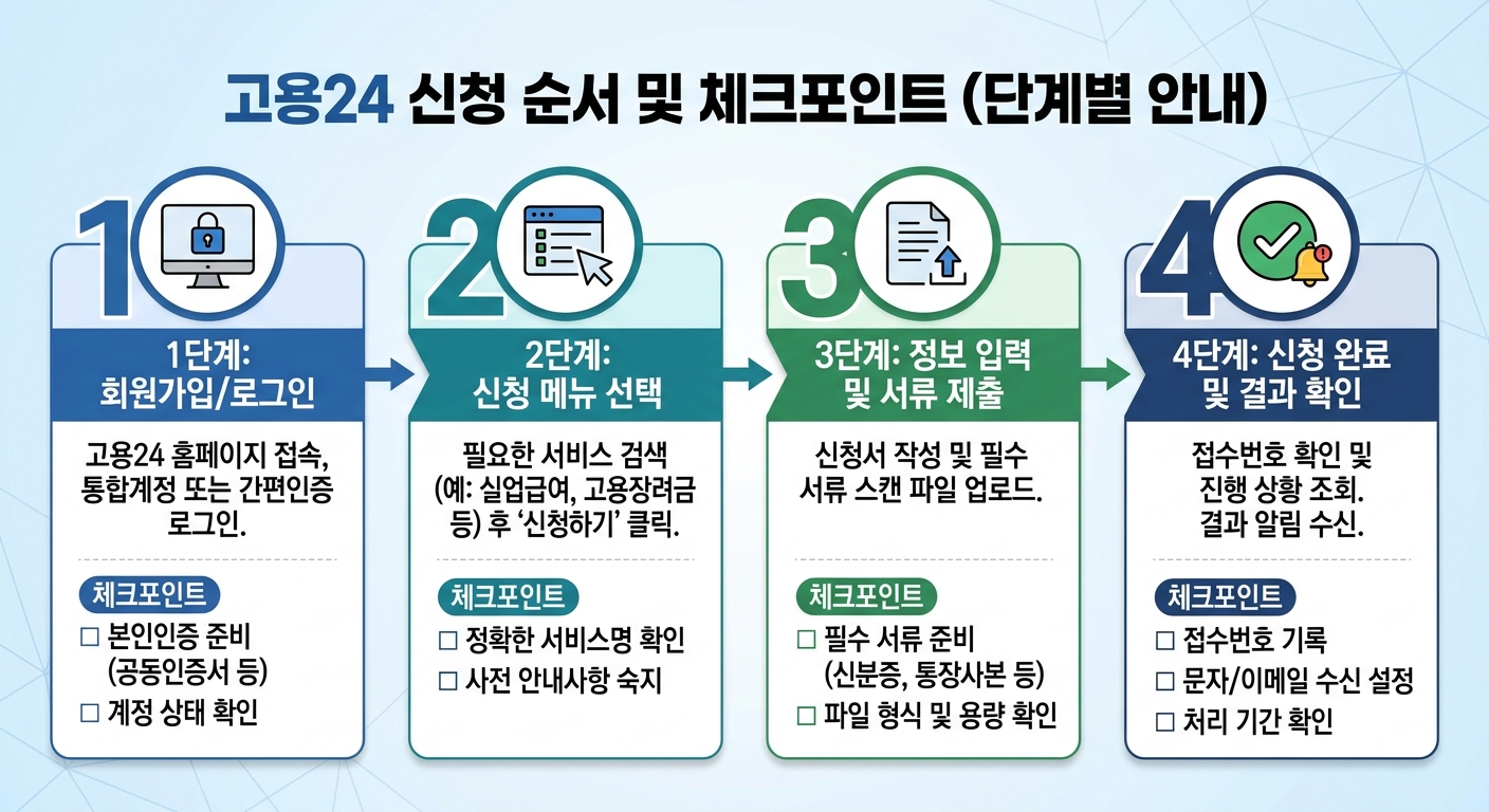 청년일자리도약장려금 신청 순서