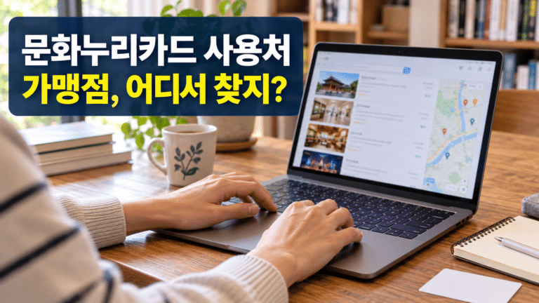문화누리카드 사용처 조회 방법, 온라인·오프라인 가맹점 찾기